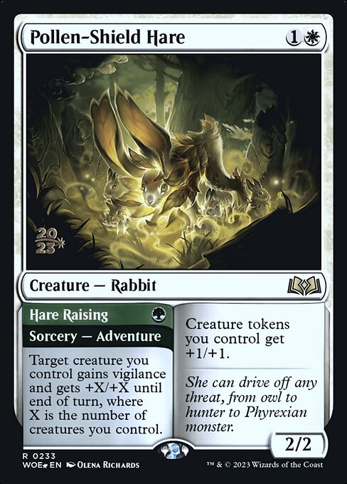 Pollen-Shield Hare // Hare Raising - Wilds of Eldraine Promos - Promo Foil