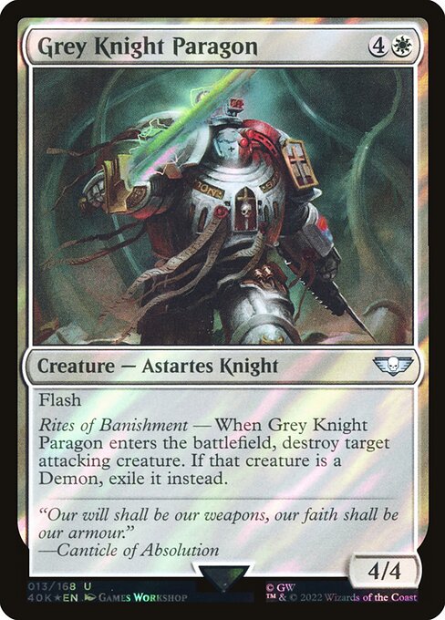 Grey Knight Paragon - Warhammer 40,000 Commander - Surge Foil