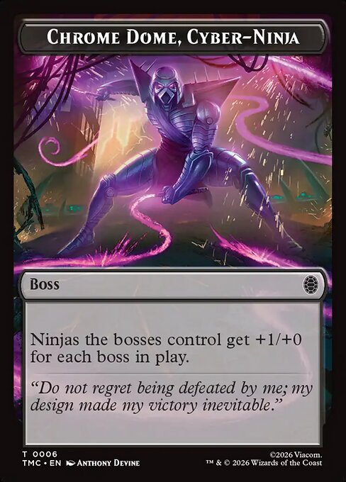 Chrome Dome, Cyber-Ninja - Teenage Mutant Ninja Turtles Eternal Tokens