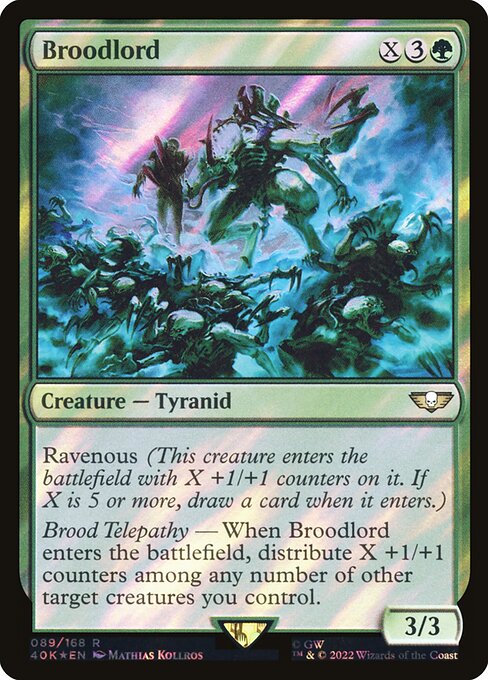 Broodlord - Warhammer 40,000 Commander - Surge Foil