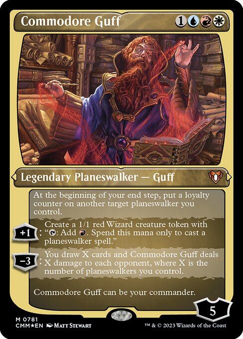 Commodore Guff - Commander Masters - Etched Foil
