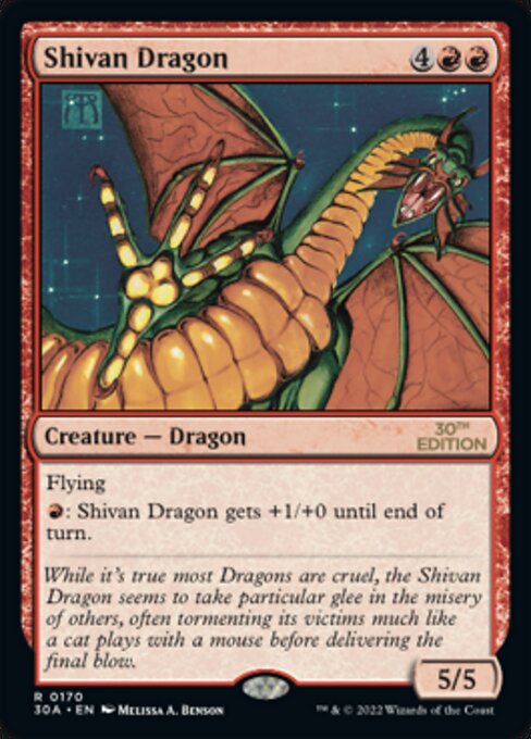 Shivan Dragon - 30th Anniversary Edition