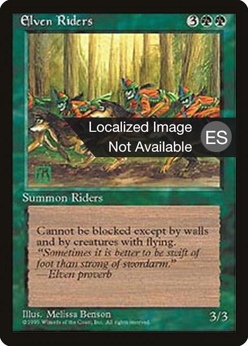 Jinetes élficos (Elven Riders) - Fourth Edition Foreign Black Border