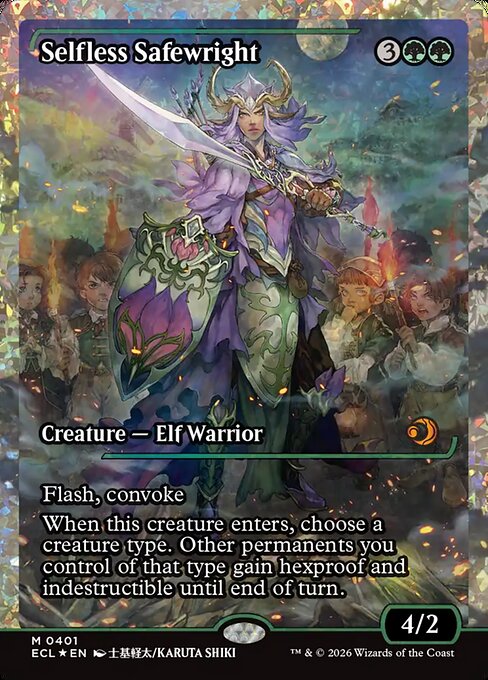Selfless Safewright - Lorwyn Eclipsed - Fractured Foil, Showcase