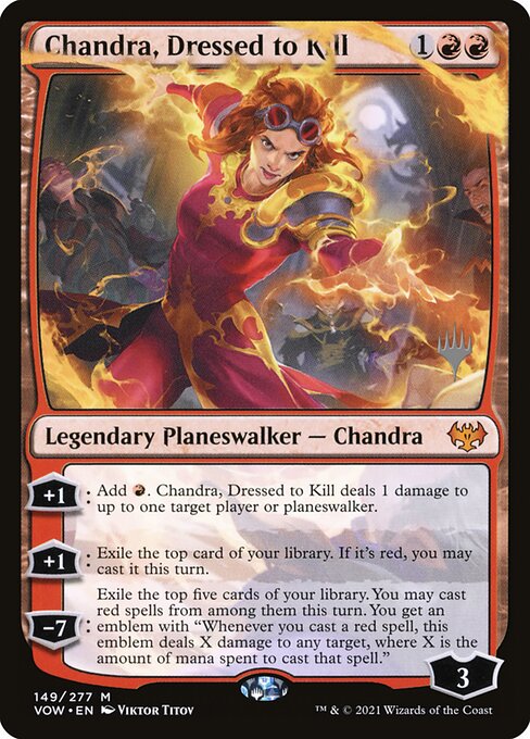 Chandra, Dressed to Kill - Innistrad: Crimson Vow Promos