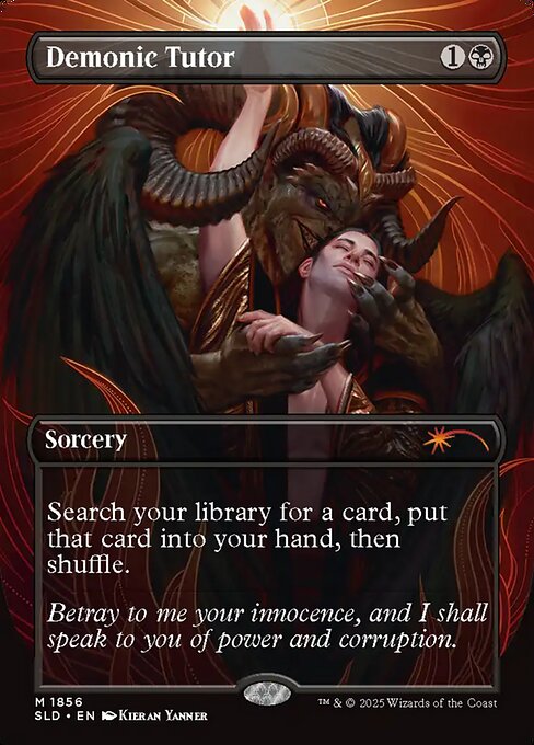Demonic Tutor - Secret Lair Drop - Borderless