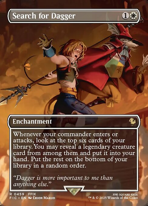 Search for Dagger - Final Fantasy Commander - Borderless