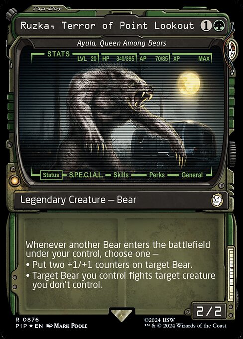 Ruzka, Terror of Point Lookout (Ayula, Queen Among Bears) - Fallout - Surge Foil