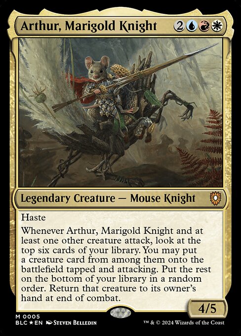 Arthur, Marigold Knight - Bloomburrow Commander