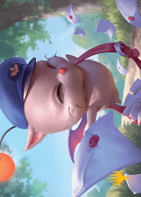 Delivery Moogle - Final Fantasy Art Series - Borderless