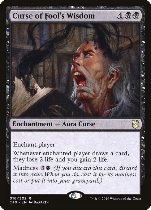 Curse of Fool's Wisdom - Commander 2019