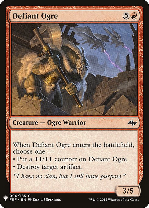 Defiant Ogre - The List