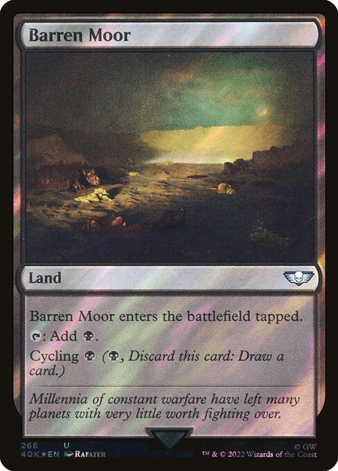 Barren Moor - Warhammer 40,000 Commander - Surge Foil