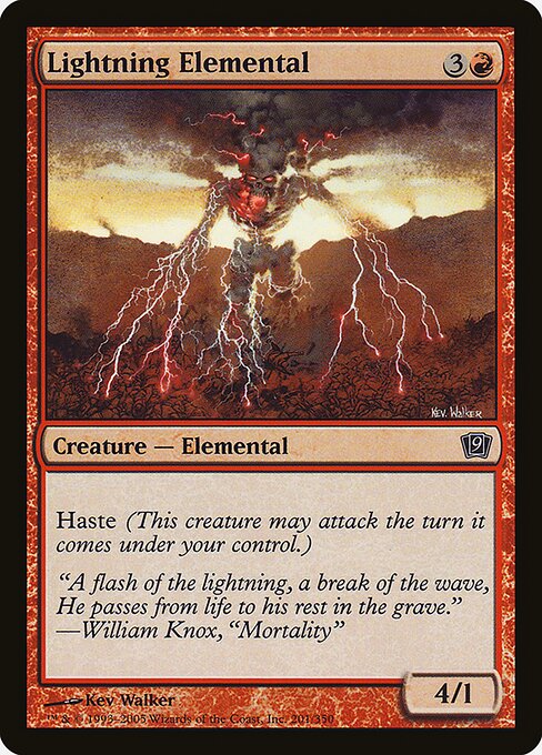 Lightning Elemental - Ninth Edition
