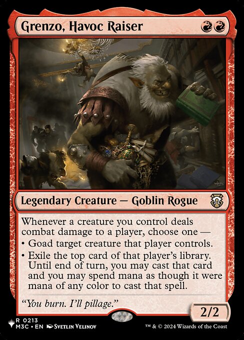 Grenzo, Havoc Raiser - The List