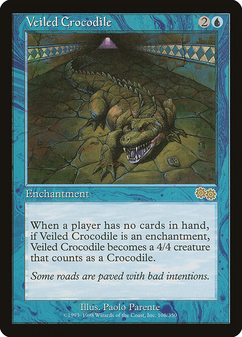 Veiled Crocodile - Urza's Saga