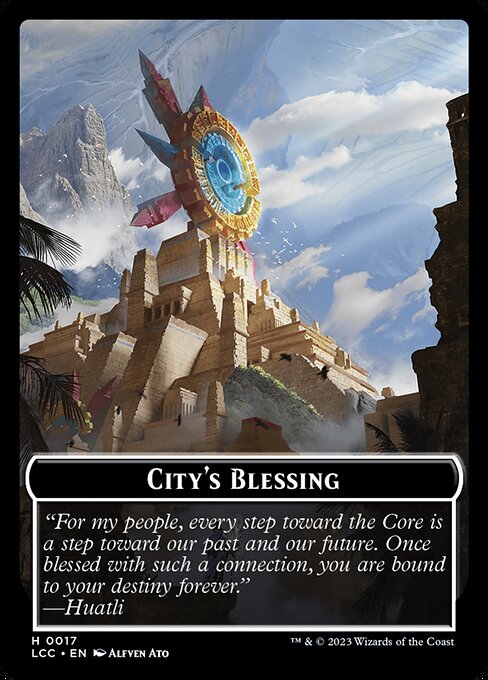 City's Blessing - The Lost Caverns of Ixalan Commander Tokens