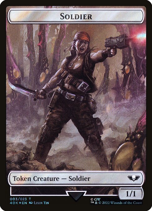 Soldier - Warhammer 40,000 Commander Tokens - Surge Foil