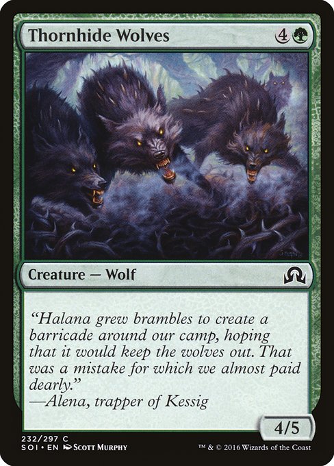Thornhide Wolves - Shadows over Innistrad