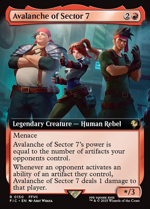 Avalanche of Sector 7 - Final Fantasy Commander - Extended Art