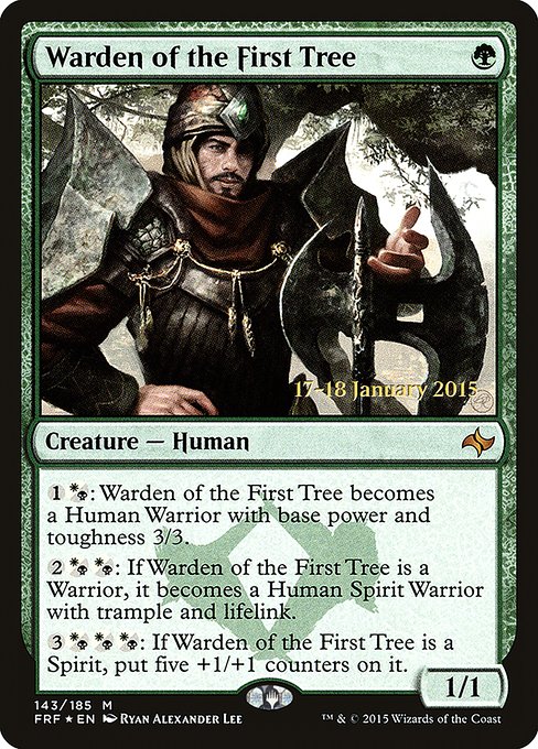 Warden of the First Tree - Fate Reforged Promos - Promo Foil