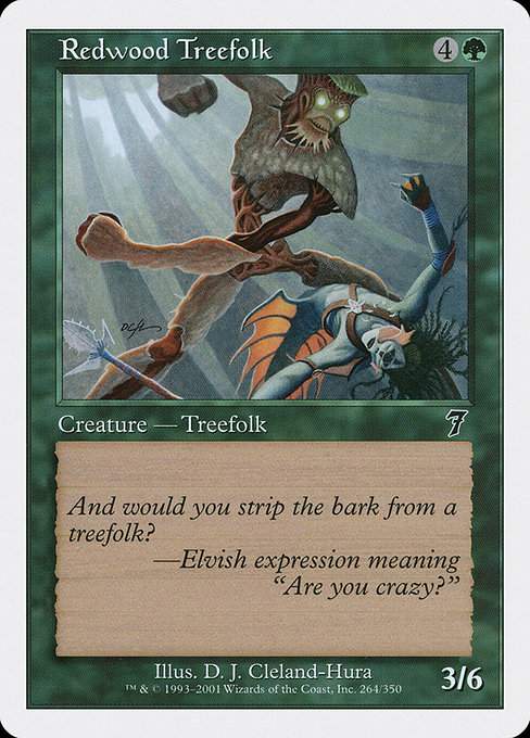 Redwood Treefolk - Seventh Edition