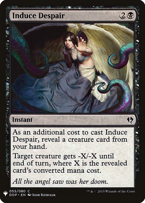 Induce Despair - The List