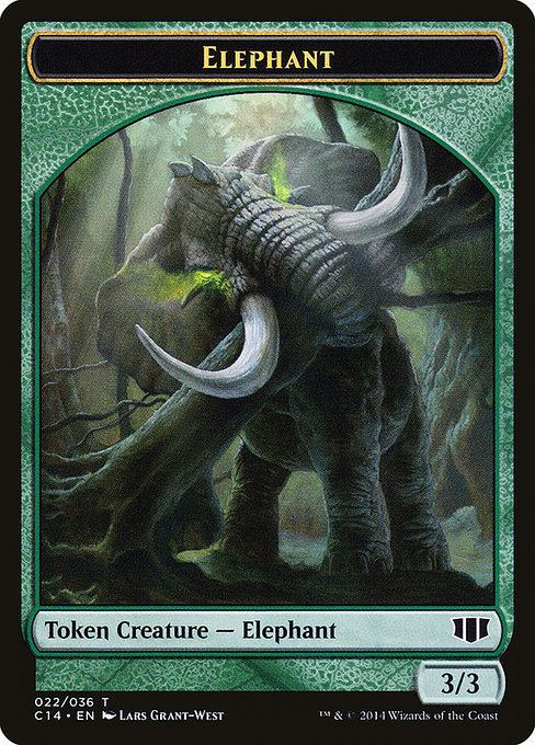 Elephant - Commander 2014 Tokens