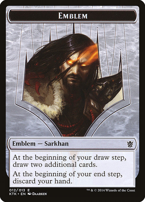 Sarkhan, the Dragonspeaker Emblem - Khans of Tarkir Tokens