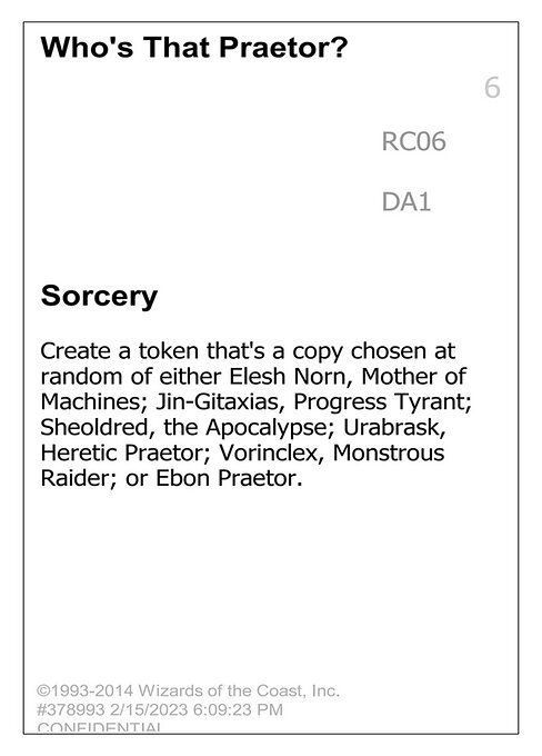 Who's That Praetor? - Unknown Event