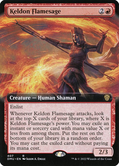 Keldon Flamesage - Dominaria United - Extended Art