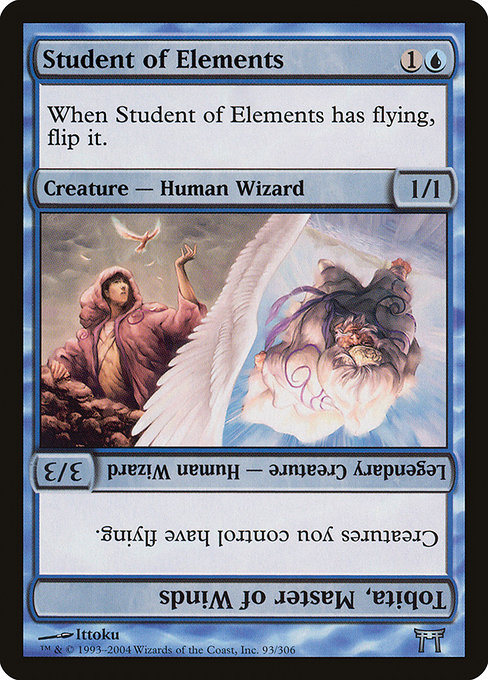 Student of Elements // Tobita, Master of Winds - Champions of Kamigawa