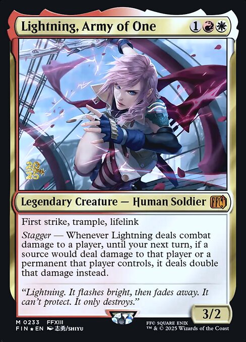 Lightning, Army of One - Final Fantasy Promos