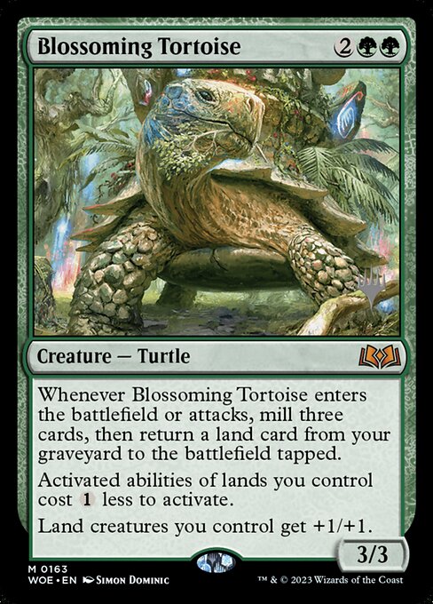 Blossoming Tortoise - Wilds of Eldraine Promos