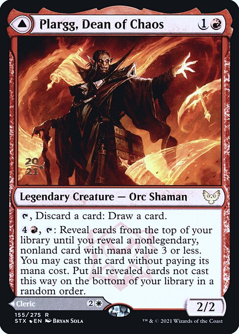 Plargg, Dean of Chaos // Augusta, Dean of Order - Strixhaven: School of Mages Promos