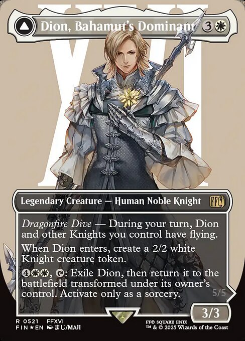 Dion, Bahamut's Dominant // Bahamut, Warden of Light - Final Fantasy - Surge Foil, Borderless