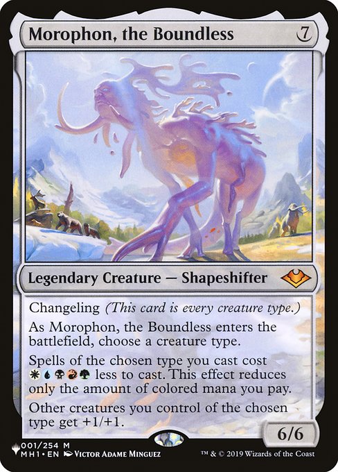 Morophon, the Boundless - The List