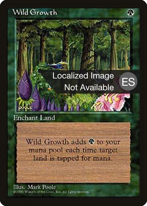 Crecimiento salvaje (Wild Growth) - Fourth Edition Foreign Black Border