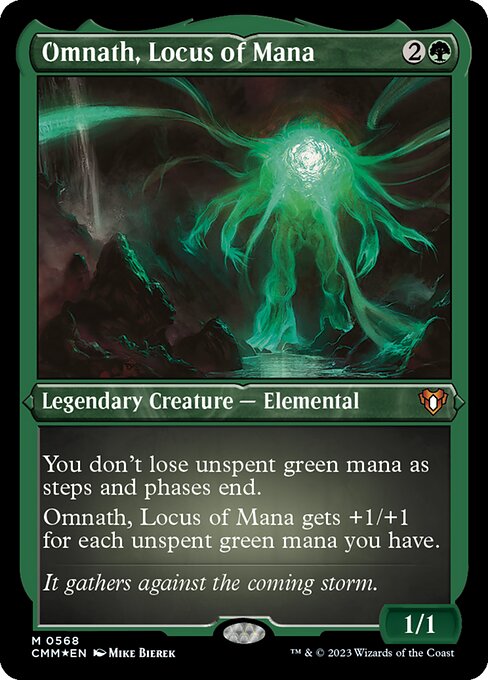 Omnath, Locus of Mana - Commander Masters - Etched Foil