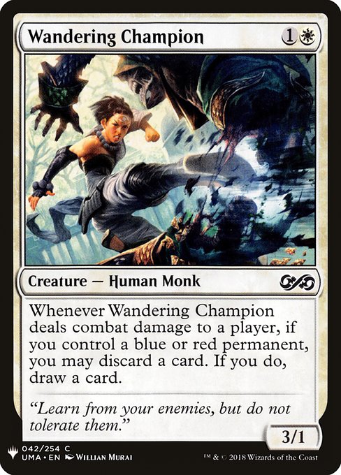 Wandering Champion - The List