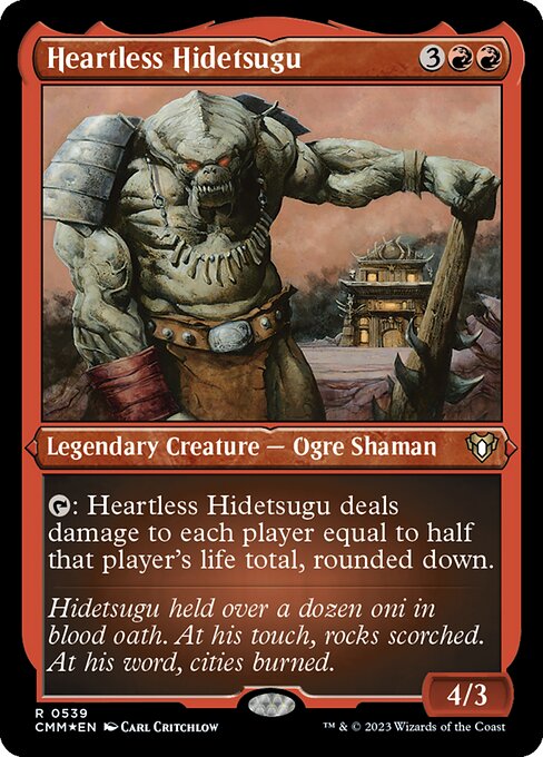 Heartless Hidetsugu - Commander Masters - Etched Foil