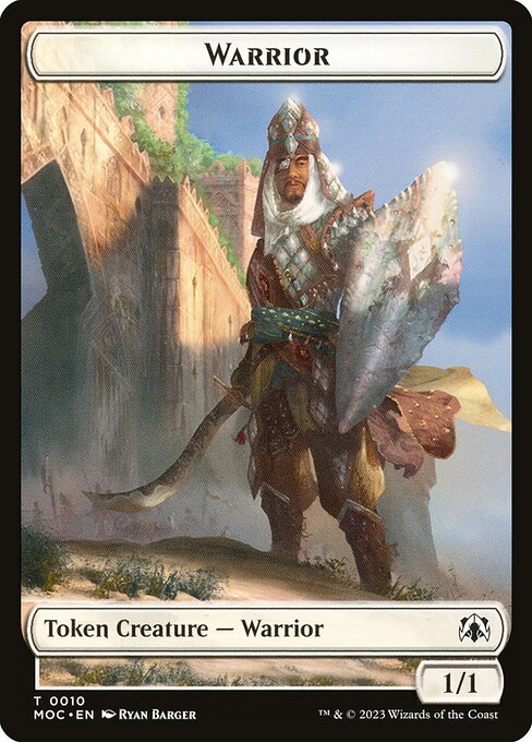 Warrior - March of the Machine Commander Tokens