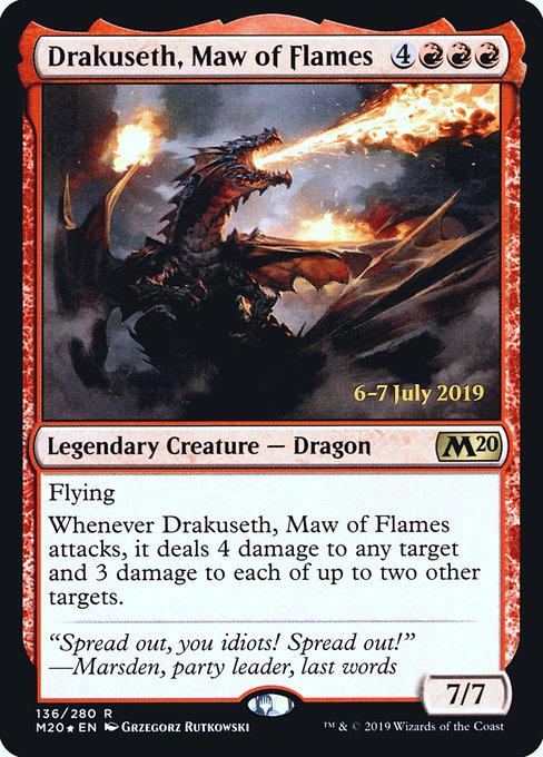 Drakuseth, Maw of Flames - Core Set 2020 Promos - Promo Foil