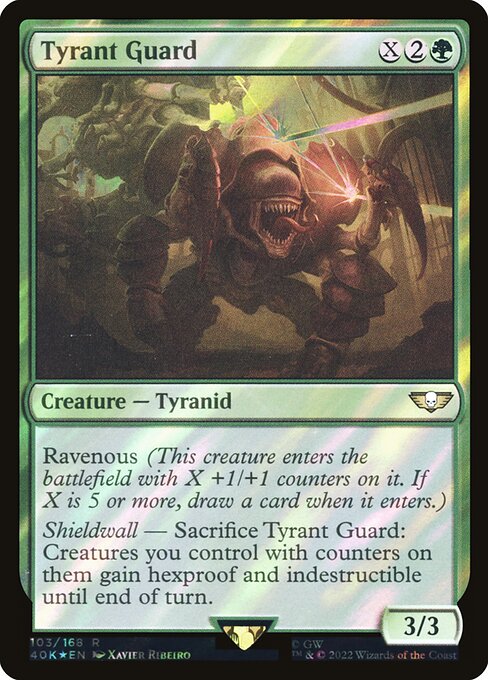 Tyrant Guard - Warhammer 40,000 Commander - Surge Foil