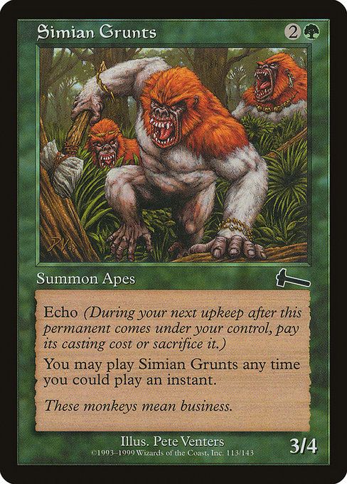 Simian Grunts - Urza's Legacy