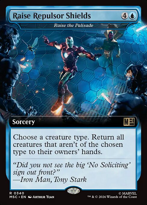 Raise Repulsor Shields (Raise the Palisade) - Marvel Super Heroes Commander - Extended Art