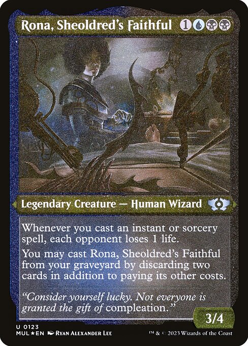 Rona, Sheoldred's Faithful - Multiverse Legends - Etched Foil