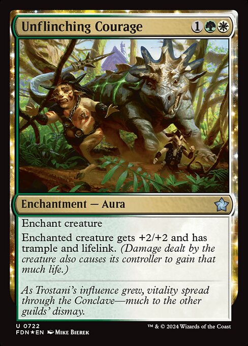 Unflinching Courage - Foundations - Promo Foil