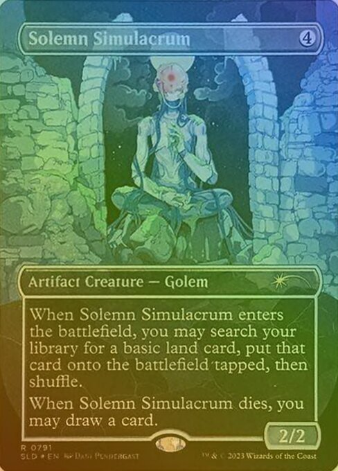 Solemn Simulacrum - Secret Lair Drop - Galaxy Foil