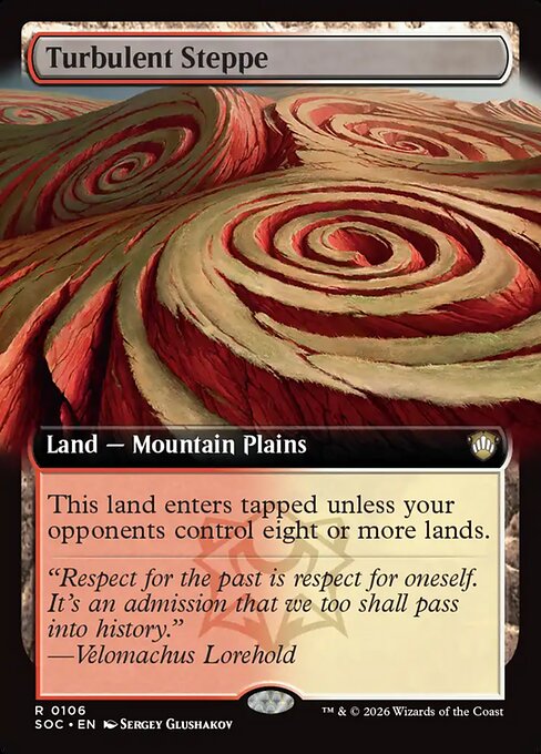 Turbulent Steppe - Secrets of Strixhaven Commander - Extended Art